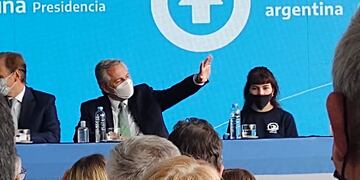 Alberto Fernández en Paraná.