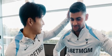 Heung-Min Son y Cristian Cuti Romero, la amistad que comenzó en Londres y es furor en redes.