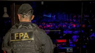 Operativo en la fiesta de Hernán Cattaneo en Córdoba.