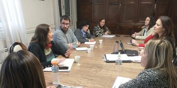 Autoridades de Institutos de Formación Superior y del Conservatorio de Música se reunieron con la Comisión de Becas