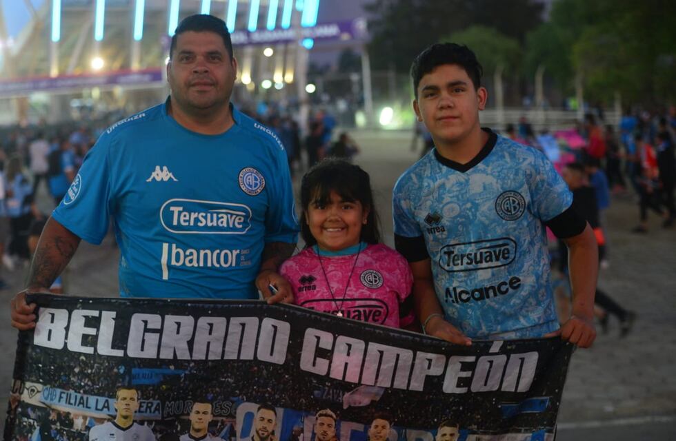 Video: Belgrano también tiñó de celeste la previa en el Kempes