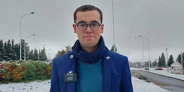 El estadounidense que abandonó su país para seguir su misión y ahora recorre la Patagonia.