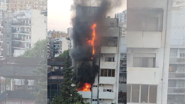 Impresionante incendio en Palermo
