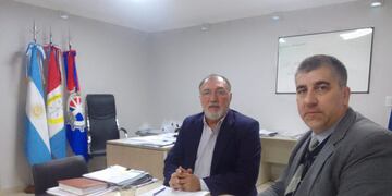 El titular de la Fiscalía Regional 5, Carlos María Vottero, fue recibido esta mañana por el intendente de la ciudad de Frontera, Oscar Alfredo Martínez.