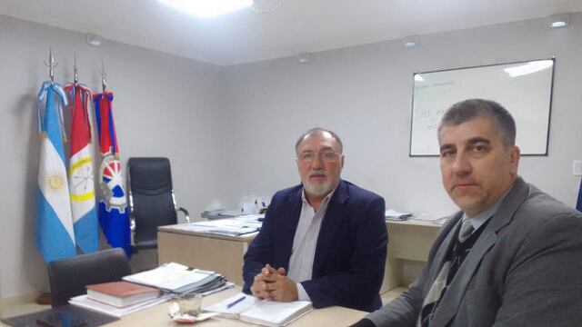 El titular de la Fiscalía Regional 5, Carlos María Vottero, fue recibido esta mañana por el intendente de la ciudad de Frontera, Oscar Alfredo Martínez.