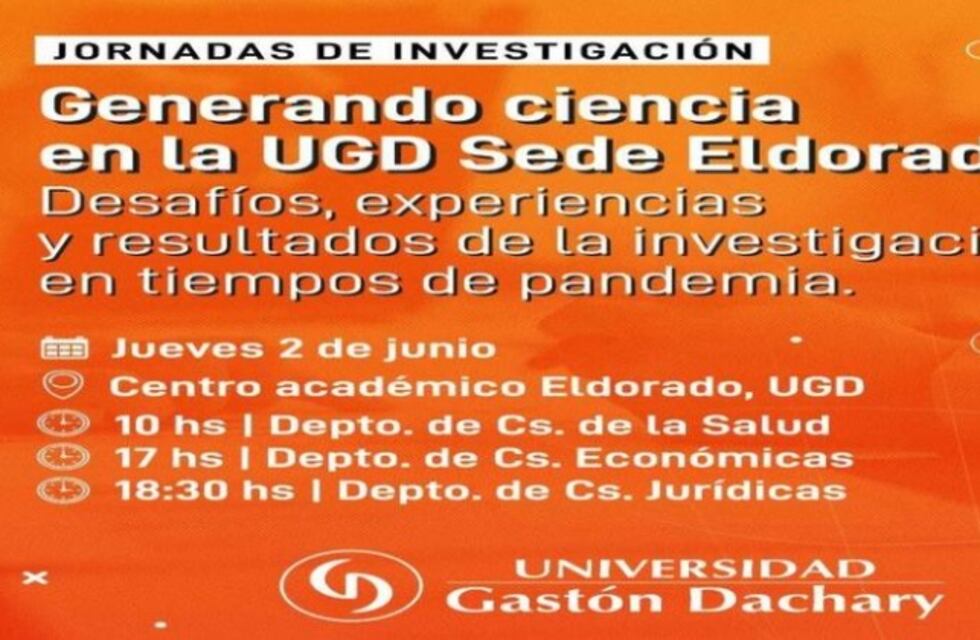 Se realizarán jornadas de investigación en la UGD Eldorado