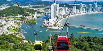 El teleférico de Florianópolis, una de las principales atracciones de la ciudad