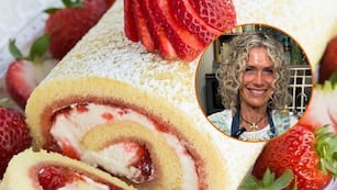 Cómo hacer un pionono de pistacho y frutilla: la receta innovadora de Maru Botana