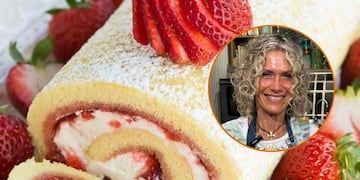 Cómo hacer un pionono de pistacho y frutilla: la receta innovadora de Maru Botana