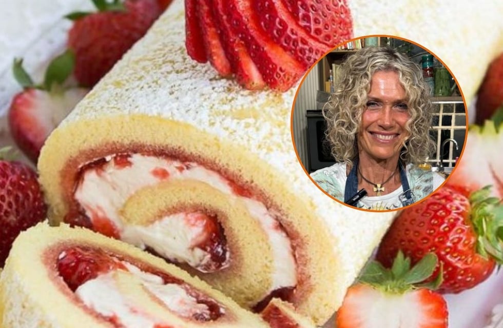 Cómo hacer un pionono de pistacho y frutilla: la receta innovadora de Maru Botana para estas Fiestas