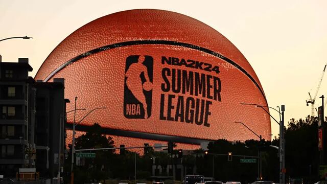 Así luce el estadio Sphere de Las Vegas a la espera de la llegada de la NBA.