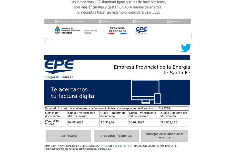 La EPE alerta sobre falsos correos electrónicos