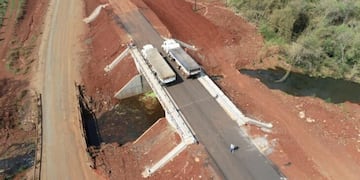 Ha quedado finalizado el nuevo puente sobre la Ruta Provincial N°19.