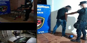 Terminó detenido tras robar en una vivienda en San Vicente.