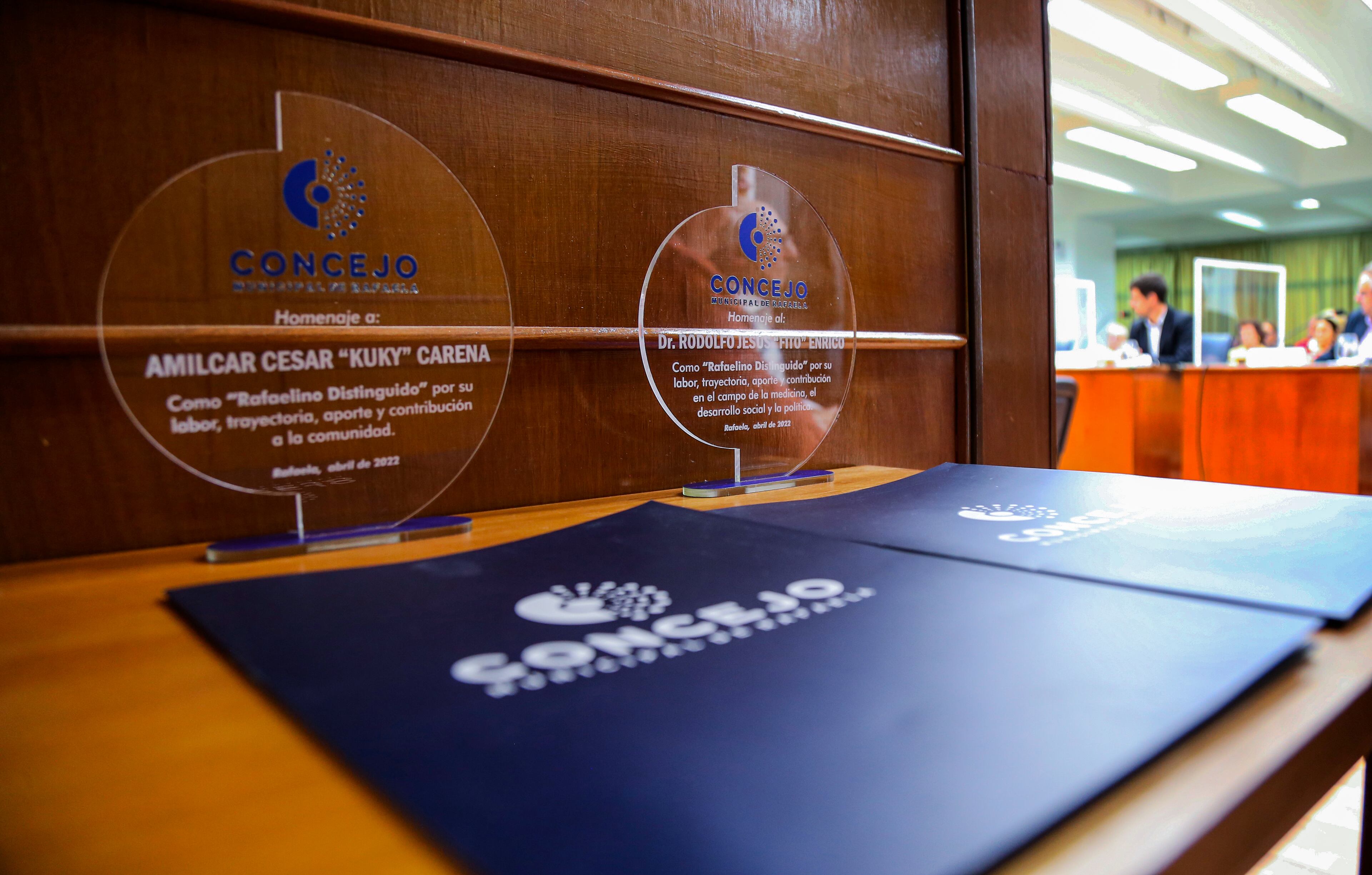 Amílcar "Kuky" Carena y Rodolfo "Fito" Enrico, dos rafaelinos distinguidos