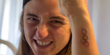 "Nachu" estrenó un tatuaje dedicado a su participación en los Juegos Olímpicos de Tokio 2020.