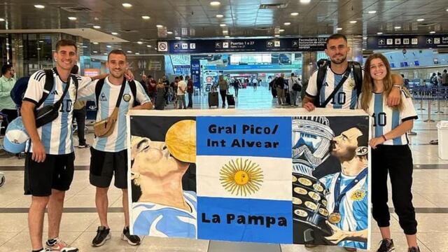 Anita, la pampeana que se hizo viral, fue a Qatar con sus hermanos y su novio.