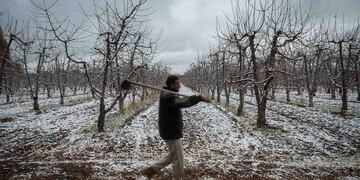 Frío en Mendoza (Foto: Ignacio Blanco / Los Andes)