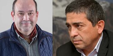 Adrián Caltabiano concejal electo y Walther Marcolini intendente de General Alvear.