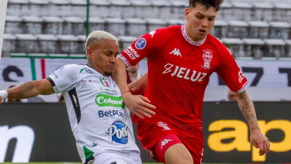 Huracán cayó por 1-0 en su visita a Once Caldas en el partido de ida de los octavos de final de la Copa Sudamericana. (@CAHuracan)