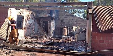 Incendio en una casa de Maipú. Imagen Ilustrativa.