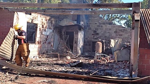 Incendio en una casa de Maipú. Imagen Ilustrativa.