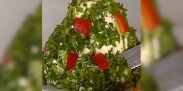 Arbolito dip de Navidad.