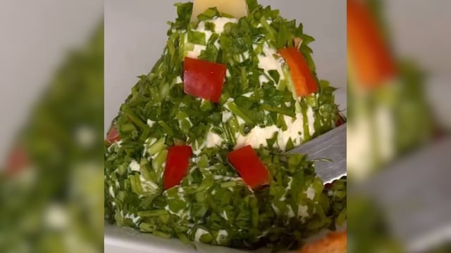 Arbolito dip de Navidad.