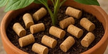 El secreto ecológico: por qué poner corchos en la tierra de tus plantas revoluciona la jardinería