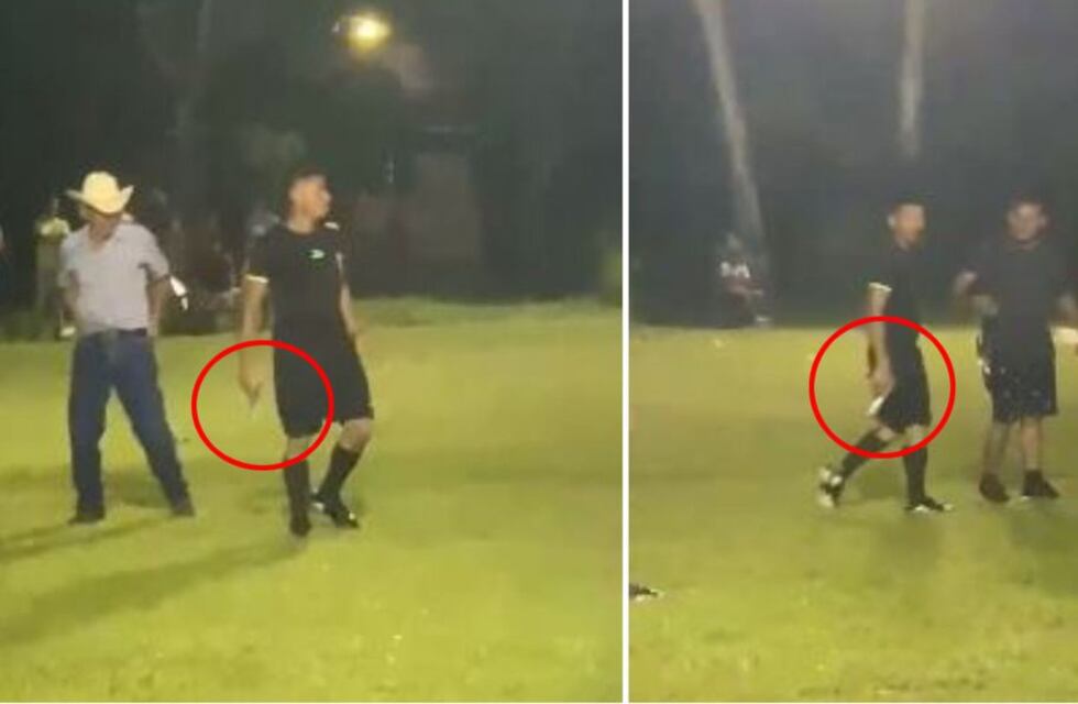 Increparon a un árbitro en Honduras y sacó un arma para defenderse en medio de un partido