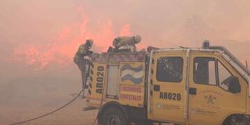 Incendios en la zona de Ischilín.