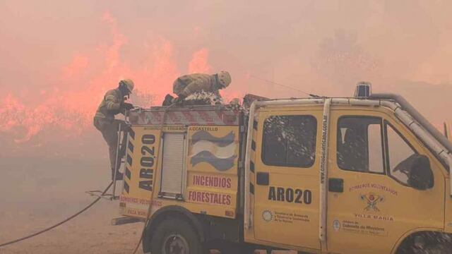 Incendios en la zona de Ischilín.