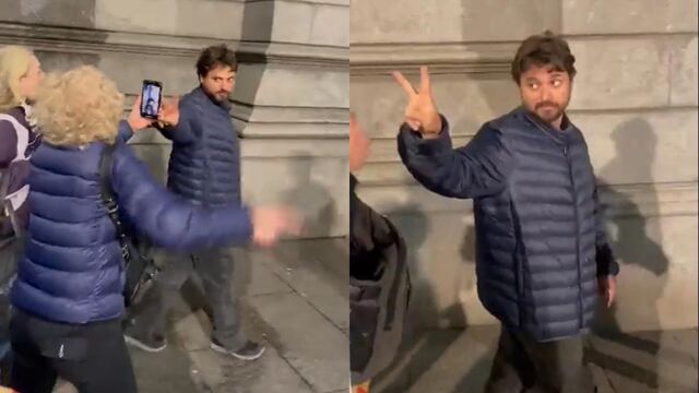 Increparon a Juan Grabois en la entrada del Congreso.