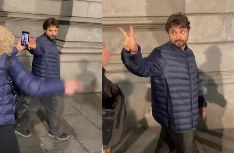 Increparon a Juan Grabois en la puerta del Congreso por un grupo de manifestantes: “Andate a Cuba”