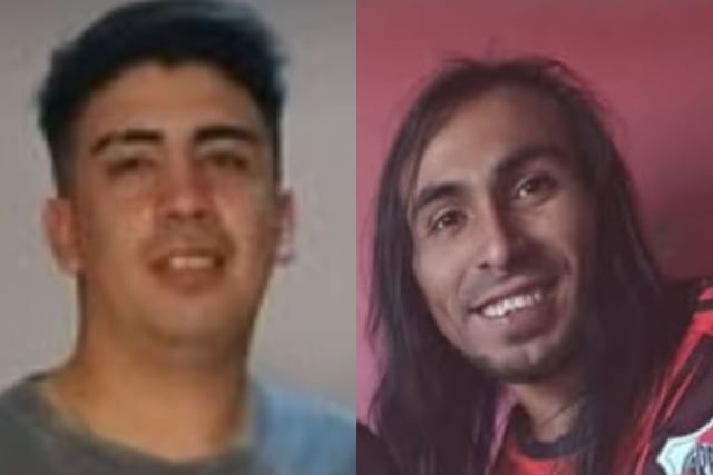 Héctor Omar Carrasco (30) y Luciano Vivar (23)