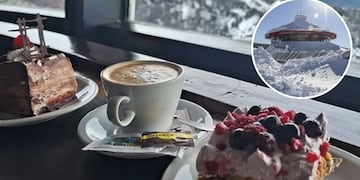 Cuánto sale merendar en la confitería giratoria del Cerro Otto