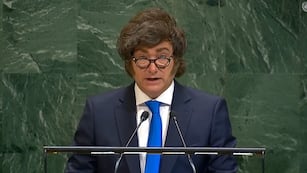 Javier Milei en su discurso en la ONU este miércoles.