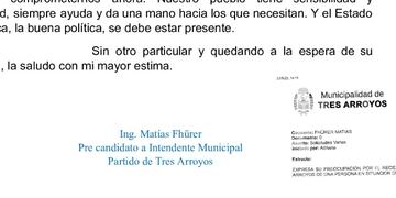 Tras el fallecimiento de una persona en situación de calle, Matías Fhürer solicitó información a la Municipalidad