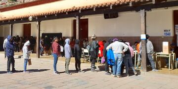 Domingo de elecciones, en Tilcara, provincia de Jujuy.