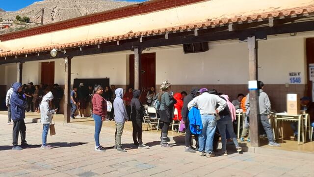 Domingo de elecciones, en Tilcara, provincia de Jujuy.