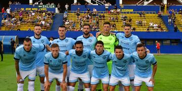 Los 11 de Belgrano que iniciaron el partido ante Atlanta (Federico López Claro)
