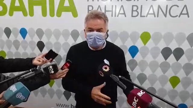 El intendente Gay en conferencia de prensa por la explosión de la Sede de La Cámpora en Bahía