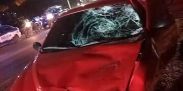 Choque sobre la ruta E38