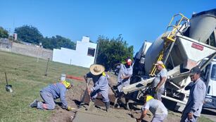 Avanza la remodelación de espacios verdes rafaelinos