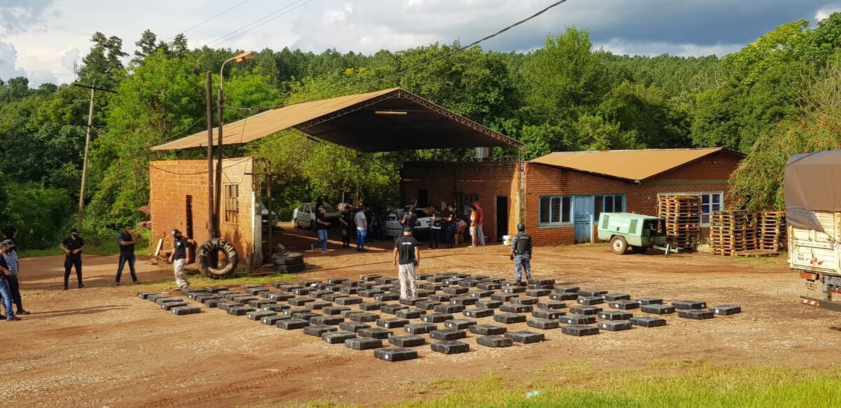 Puerto Piray: secuestraron alrededores 3500 kilos de marihuana