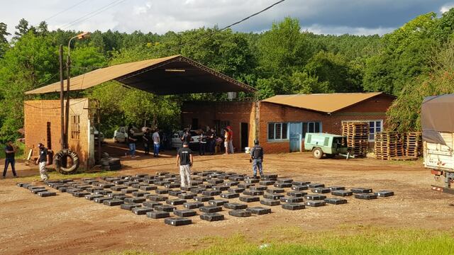 Puerto Piray: secuestraron alrededores 3500 kilos de marihuana