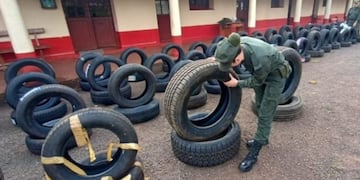 Incautan millonario contrabando de cubiertas en El Alcázar.