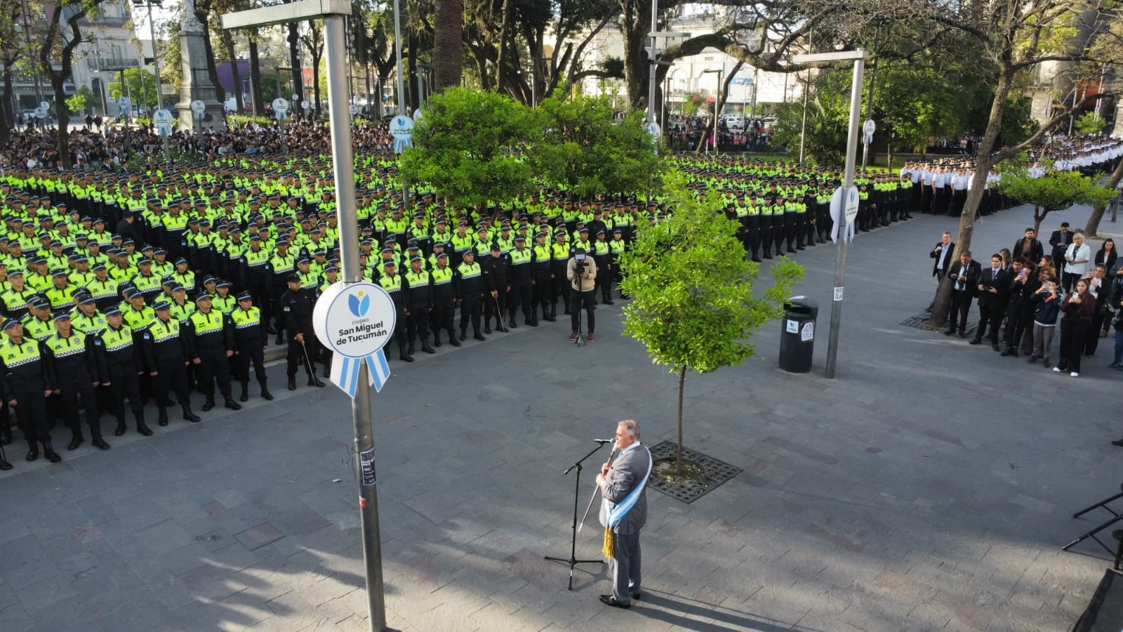 Jaldo destacó el ingreso de nuevos agentes, la compra de móviles y equipos tecnológicos y la inauguración de la cárcel de Benjamín Paz.