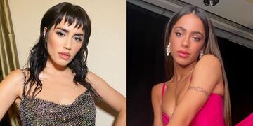 Lali y Tini encendieron las redes y se sumaron a la tendencia de las nanokinis