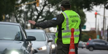 Control de Gendarmería Nacional. (Archivo)
